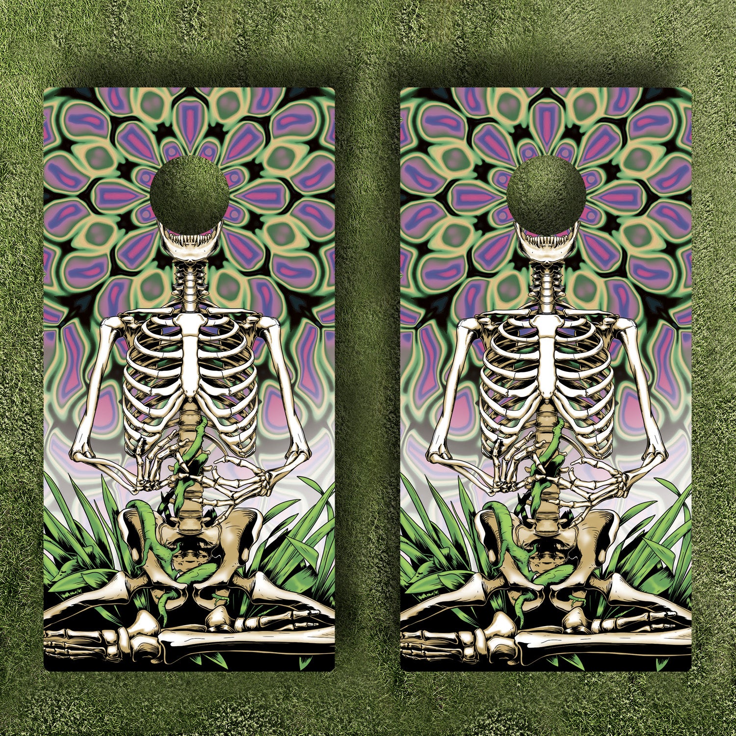 Illustration Cornhole Boards