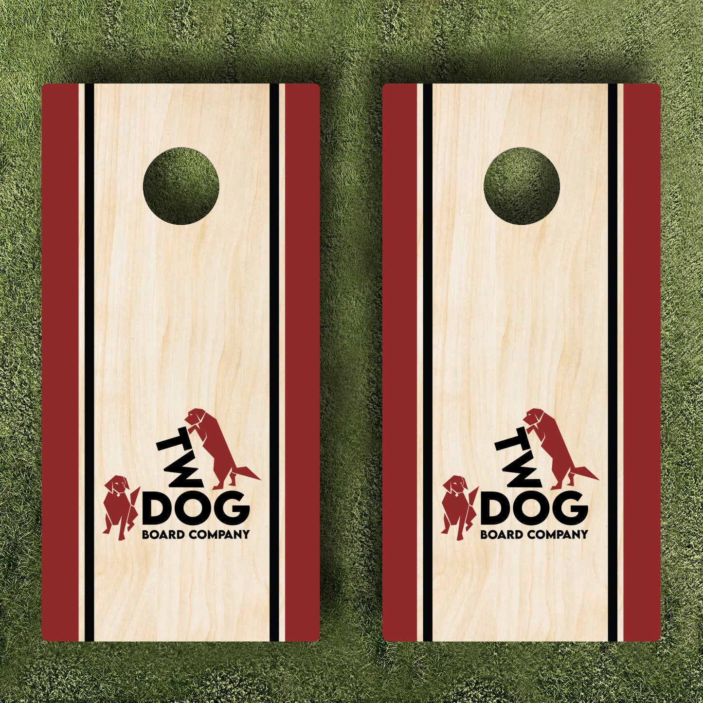 Two Dog Multi-Colored Striped Boards